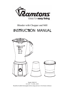 Manual Ramtons RM/519 Blender