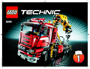 Manual Lego set 8258 Technic Crane truck