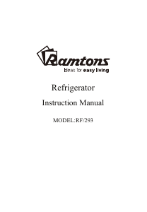 Handleiding Ramtons RF/293 Koelkast