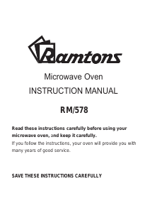 Manual Ramtons RM/578 Microwave