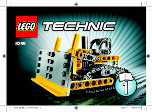 Manual de uso Lego set 8259 Technic Mini bulldozer