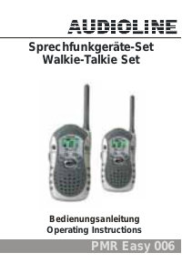Manual Audioline PMR Easy 006 Walkie-talkie