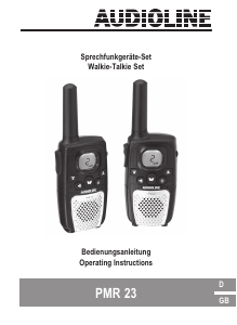 Manual Audioline PMR 23 Walkie-talkie