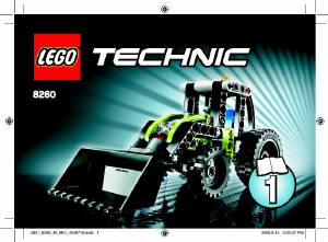 Manual Lego set 8260 Technic Trator