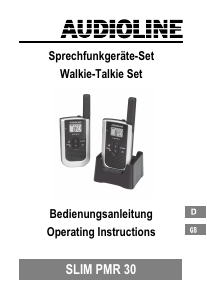 Handleiding Audioline Slim PMR 30 Walkie-talkie