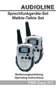 Bedienungsanleitung Audioline PMR Easy 011 Walkie-talkie