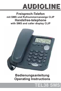 Bruksanvisning Audioline TEL38 SMS Telefon