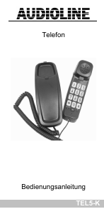 Bedienungsanleitung Audioline TEL5-K Telefon