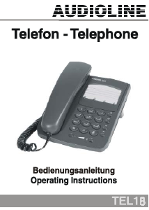 Manual Audioline TEL18 Phone