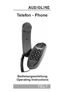 Bedienungsanleitung Audioline TEL7 Telefon