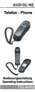 Manual Audioline TEL4 CLIP Phone