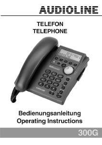 Bedienungsanleitung Audioline 300G Telefon