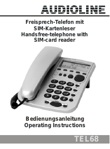 Bedienungsanleitung Audioline TEL68 Telefon