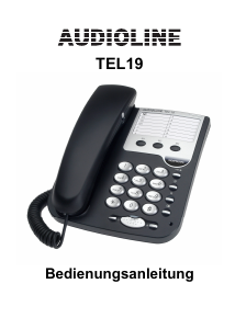 Bedienungsanleitung Audioline TEL19 Telefon