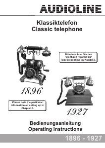 Bedienungsanleitung Audioline 1896 Telefon