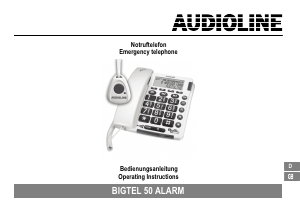Bedienungsanleitung Audioline BigTel 50 Alarm Telefon