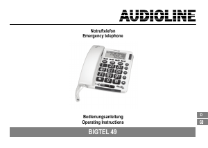 Bedienungsanleitung Audioline BigTel 49 Telefon