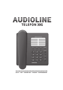Bedienungsanleitung Audioline 30G Telefon