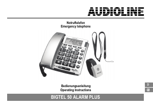 Manual Audioline BigTel 50 Alarm Plus Phone