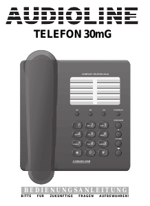 Bedienungsanleitung Audioline 30mG Telefon