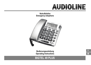 Manual Audioline BigTel 49 Plus Phone