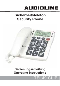 Bedienungsanleitung Audioline TEL49 CLIP Telefon