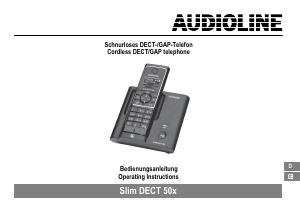 Handleiding Audioline Slim DECT 500 Draadloze telefoon