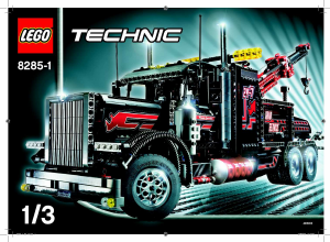 Bedienungsanleitung Lego set Technic Grosser Schwarzer Abschlepptruck