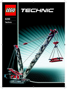 Mode d’emploi Lego set 8288 Technic Grue treillis sur chenilles