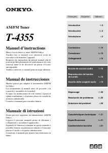 Mode d’emploi Onkyo T-4355 Tuner