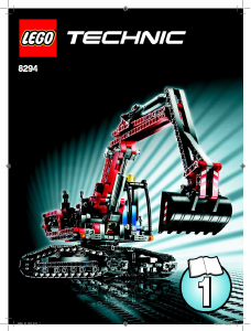 Manual Lego set 8294 Technic Escavadora