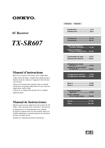 Manual de uso Onkyo TX-SR607 Receptor