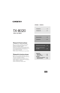 Manual de uso Onkyo TX-8020 Receptor