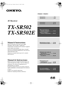 Mode d’emploi Onkyo TX-SR502E Récepteur