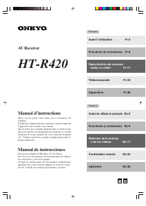 Mode d’emploi Onkyo HT-R420 Récepteur