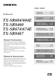 Manual de uso Onkyo TX-SR8467 Receptor