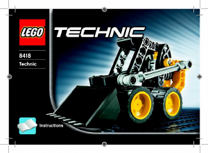 Manual de uso Lego set 8418 Technic Mini-excavadora
