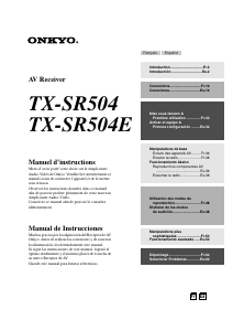 Manual de uso Onkyo TX-SR504 Receptor
