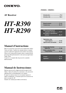 Manual de uso Onkyo HT-R290 Receptor