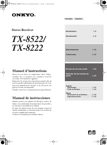 Manual de uso Onkyo TX-8522 Receptor