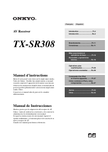 Mode d’emploi Onkyo TX-SR308 Récepteur