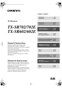 Manual de uso Onkyo TX-SR602 Receptor