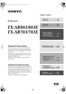 Manual de uso Onkyo TX-SR803 Receptor