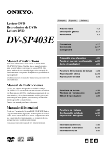 Mode d’emploi Onkyo DV-SP403E Lecteur DVD