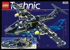 Manual de uso Lego set 8425 Technic Avión de hélice