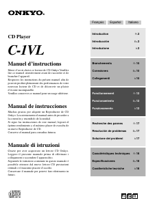 Manual de uso Onkyo C-1VL Reproductor de CD