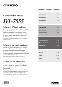 Manual de uso Onkyo DX-7555 Reproductor de CD