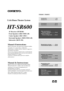 Mode d’emploi Onkyo HT-SR600 Système home cinéma