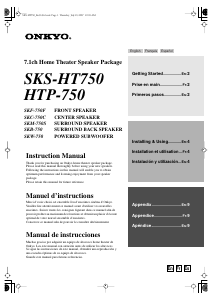 Manual de uso Onkyo SKS-HT750 Sistema de home cinema