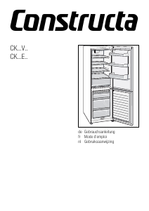 Mode d’emploi Constructa CK272V43 Réfrigérateur combiné